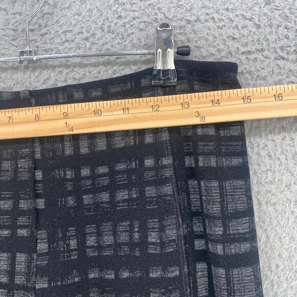 Lysse Pants Womens Large Black Plaid Ponte Leggings Pull On Stretch Activewear - Picture 8 of 12